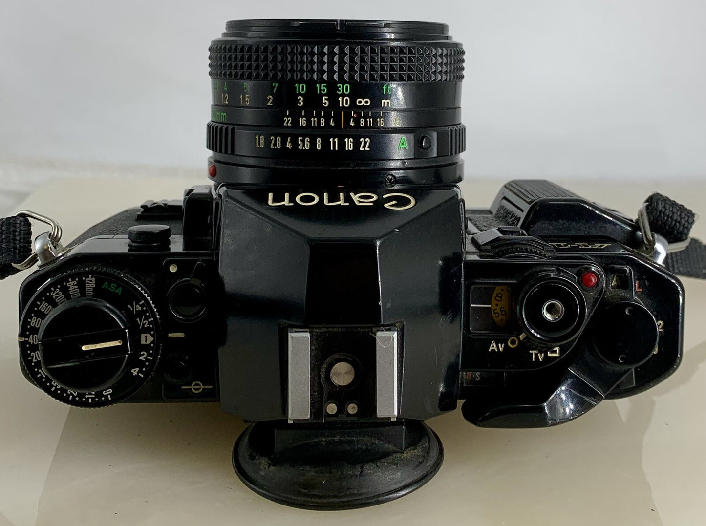 Canon A-1 35mm SLR Camera Body + Canon FD 50mm f/1.8 FULLY WORKING #3087