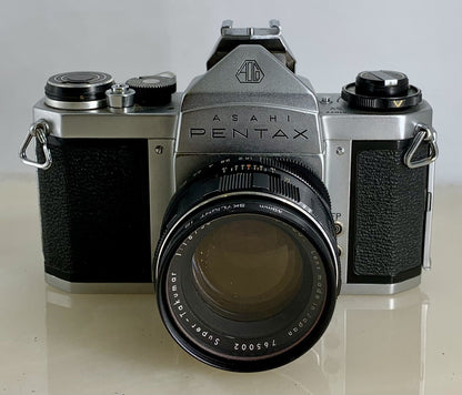 Asahi Pentax SV No.581077 SLR Camera + Super-Takumar f/1.8-55mm Lens+Tested#1200
