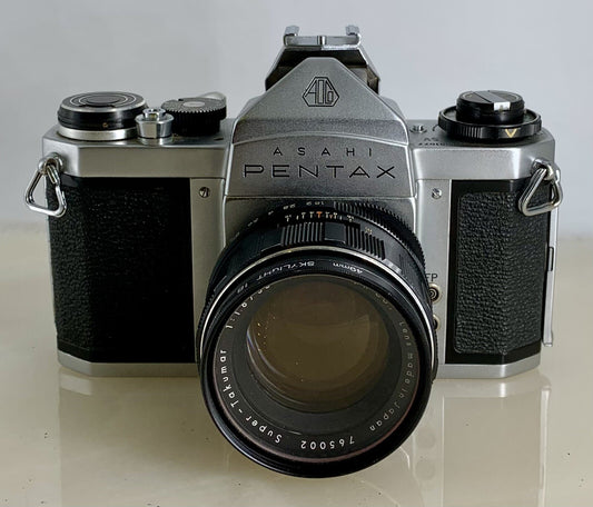 Asahi Pentax SV No.581077 SLR Camera + Super-Takumar f/1.8-55mm Lens+Tested#1200