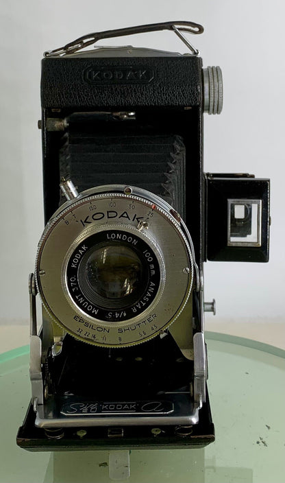 VINTAGE KODAK LONDON 100mm ANASTAR f/4.5 MOUNT 370 SIX 20 KODAK a FOLDING CAMERA1