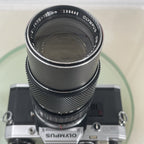 Olympus OM10 35mm SLR Film Camera +Zuiko 75-150mm f4 Silver Nose Lens TESTED#6278