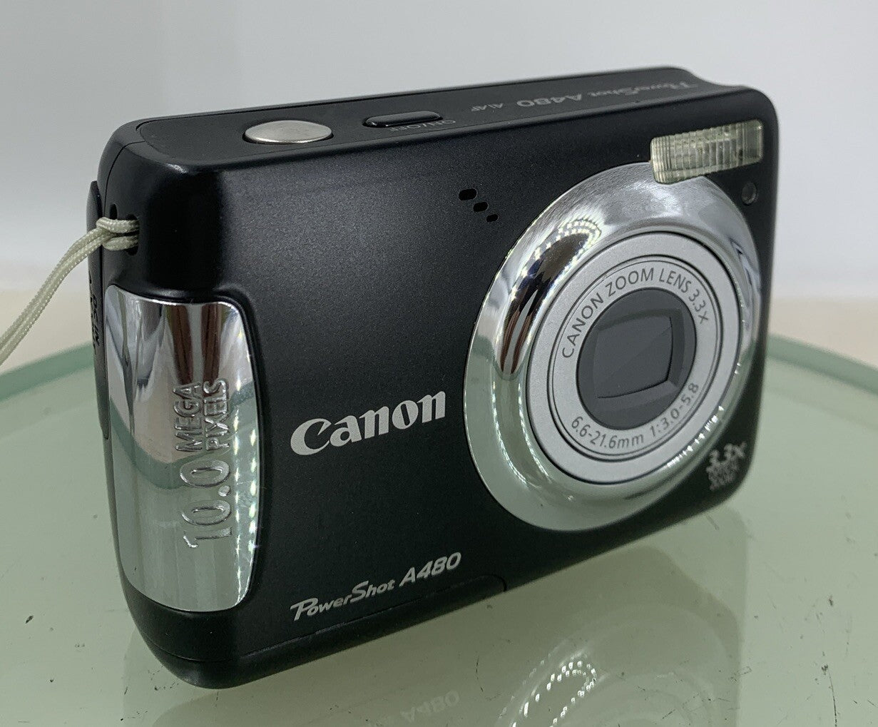 Canon PowerShot A480 10.0MP Digital Camera BLACK NO CHARGER NO CARD TESTED - 1590