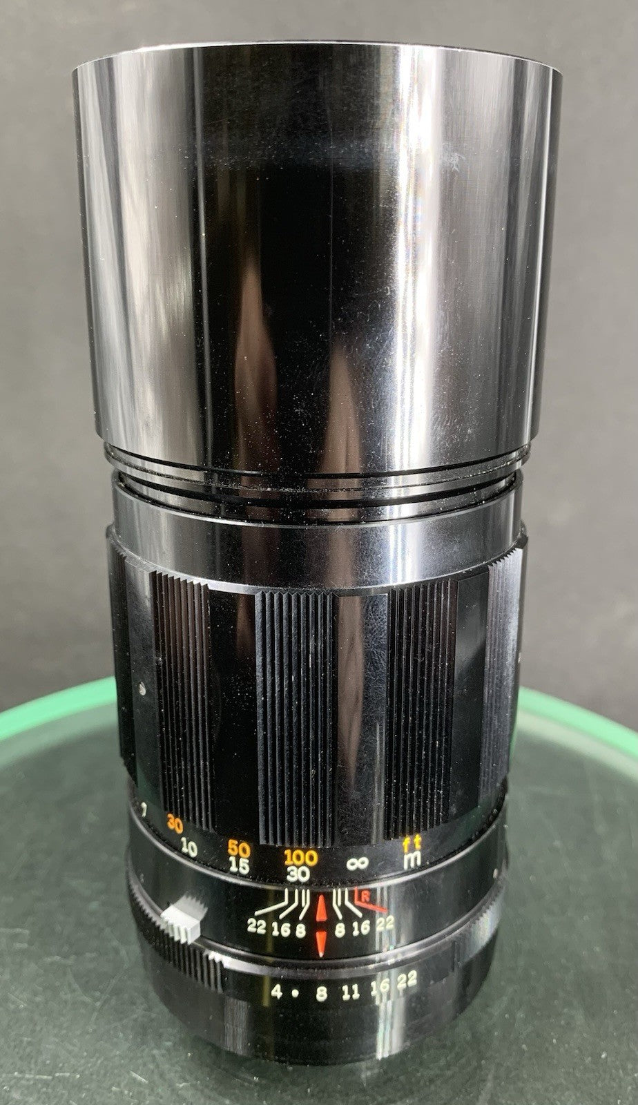 {SERVICED} OLYMPUS f/200mm 1:4 AUTO-T E.ZUIKO With Cap & Case#1548