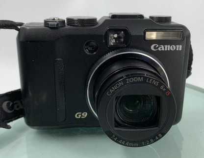 Canon Powershot G9 Digital Camera (12MP, 6x optical) Zoom+Charger+Case+Tested7851