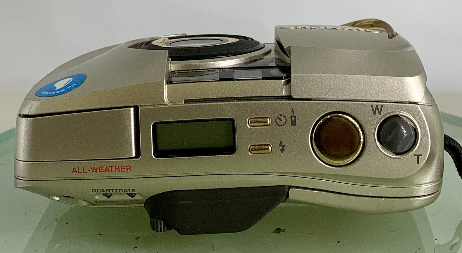 Olympus μ Mju Zoom 140 Deluxe Point & Shoot Film Camera 38-140mm+Case+TESTED-3046