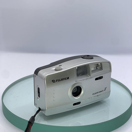 Vintage Fujifilm Clearshot V 35mm Camera Battery Tested Flash Working #6830