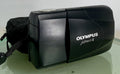 Olympus MJU II 35mm ALL WEATHER FILM CAMERA BLACK WITH COVER TESTED -  #3600