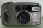 NIKON ZOOM 210 AF POINT AND SHOOT FILM CAMERA GREY NO BATTERY - TESTED - 7741