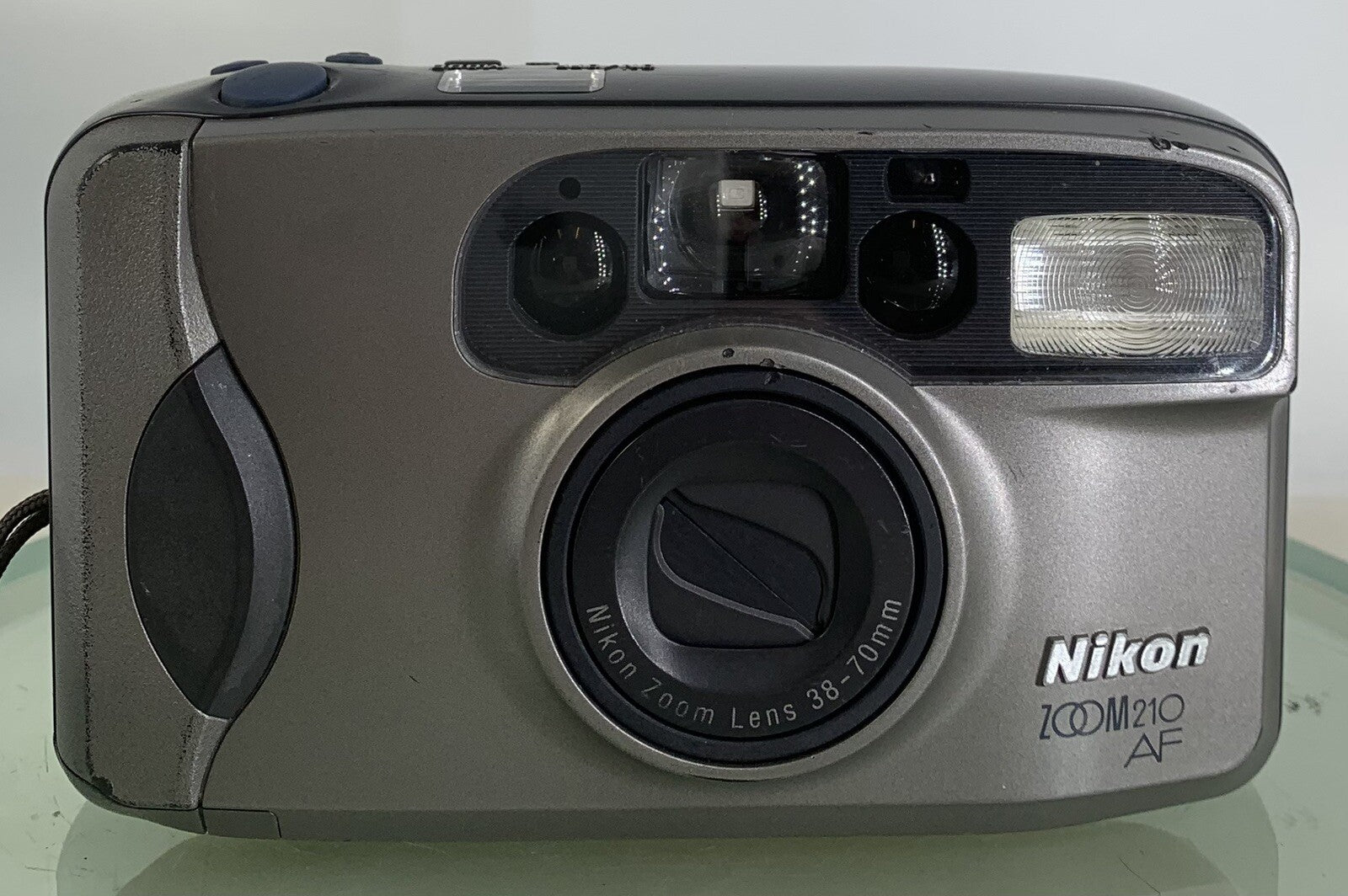 NIKON ZOOM 210 AF POINT AND SHOOT FILM CAMERA GREY NO BATTERY - TESTED - 7741