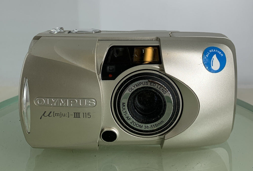 Olympus mju III 115 All Weather 38-115mm Zoom Compact 35mm Film Camera + TIN#2131