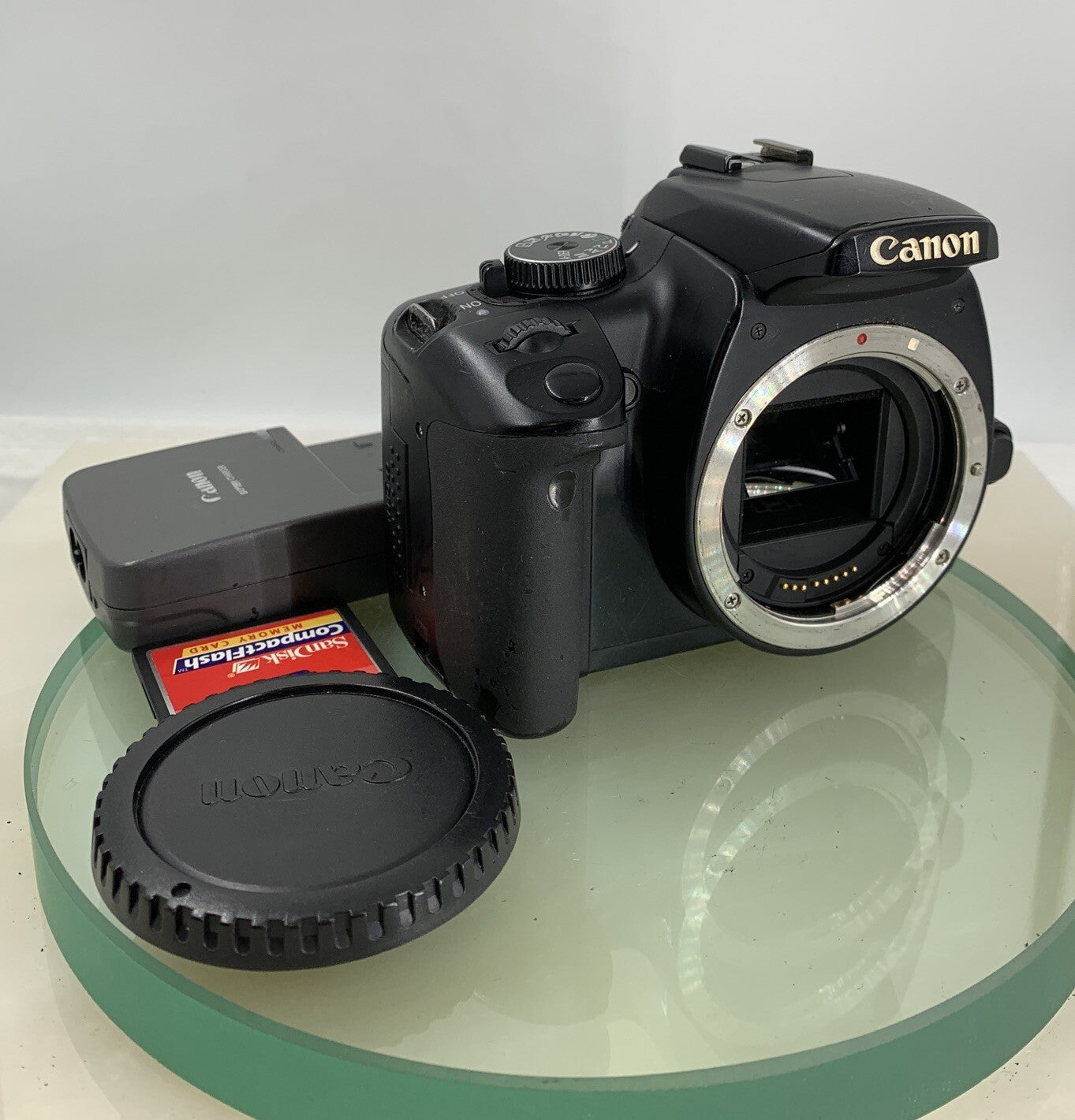 CANON EOS 400D DIGITAL SLR CAMERA WITH 32MB MEMORY CARD+CHARGER TESTED - 9470