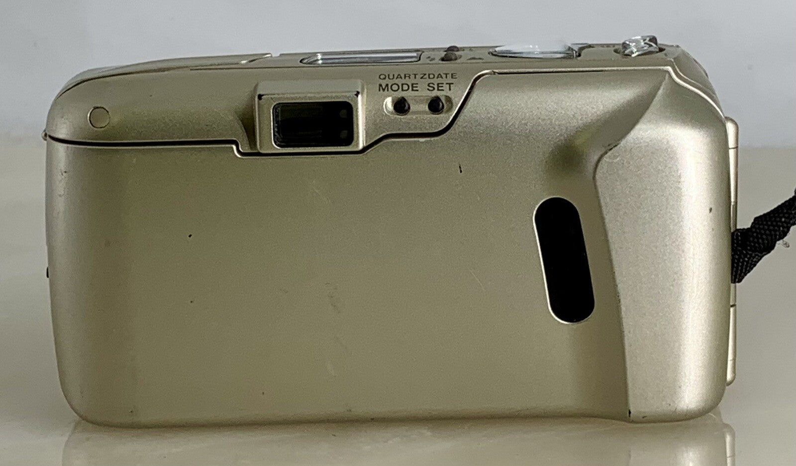 Olympus mju ii Zoom 80 35mm Ultra Compact Camera Beige All Weather  Working #834