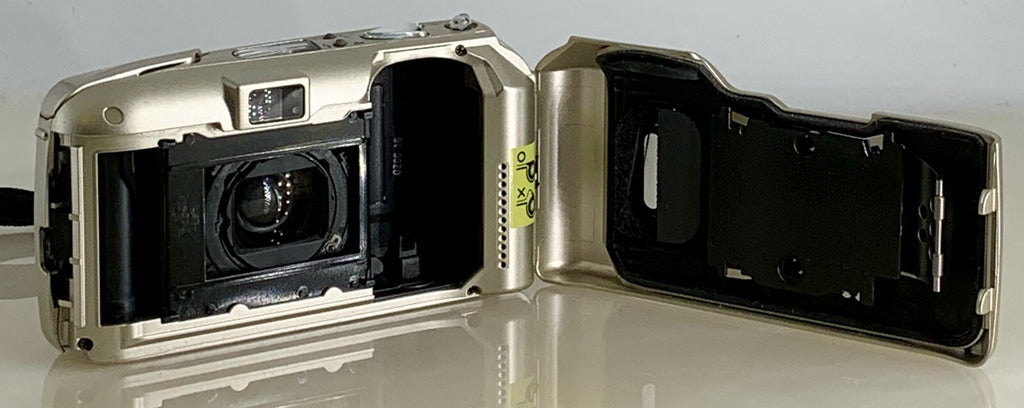 Olympus mju ii Zoom 80 35mm Ultra Compact Camera Beige All Weather  Working #828