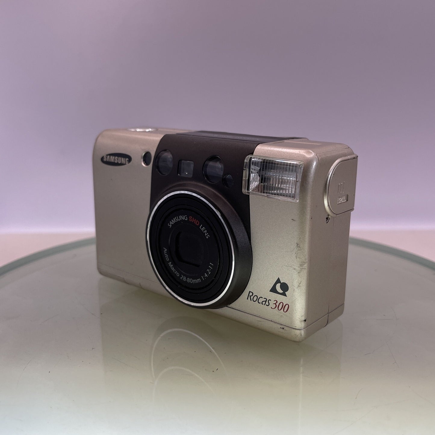 Samsung Rocas 300 Compact APS Film Camera Auto Macro 28-80mm 1:4.2-11 TESTED#3612