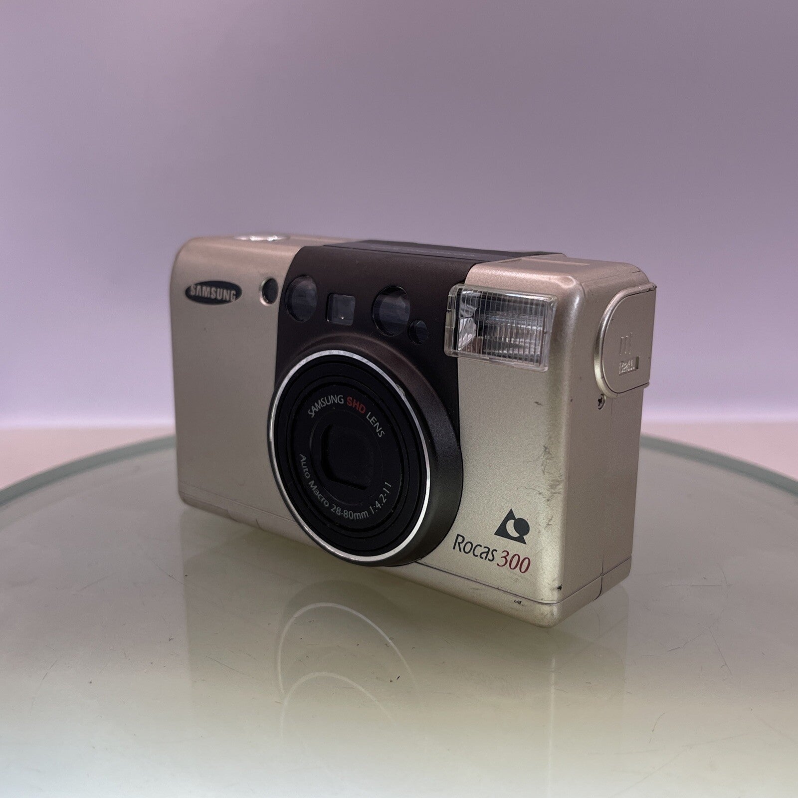Samsung Rocas 300 Compact APS Film Camera Auto Macro 28-80mm 1:4.2-11 TESTED#3612