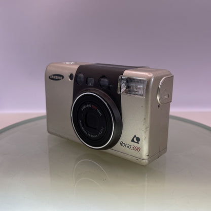 Samsung Rocas 300 Compact APS Film Camera Auto Macro 28-80mm 1:4.2-11 TESTED#3612