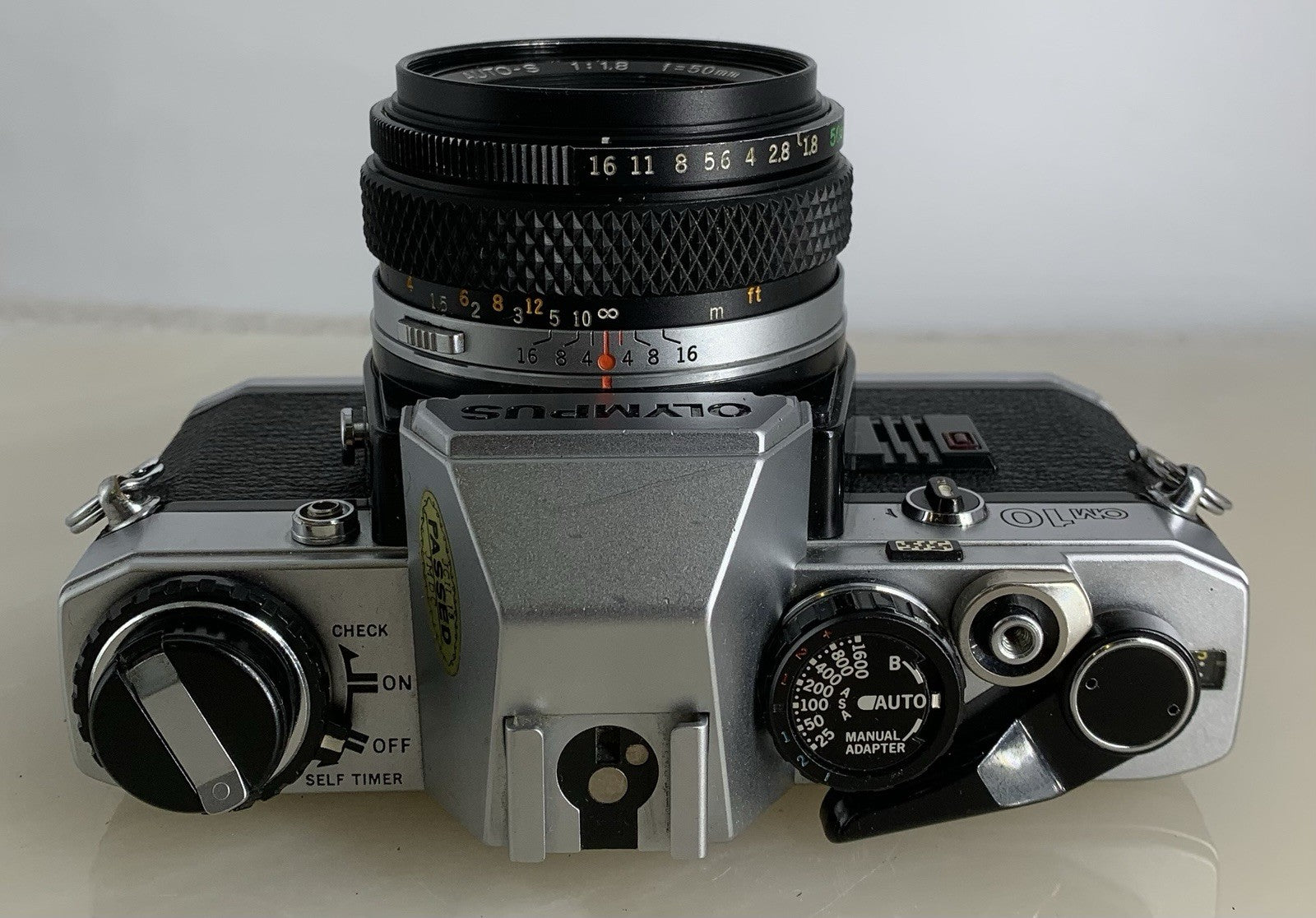 {SERVICED} Olympus OM10 35mm Film SLR Manual Camera + Olympus 50mm f/1:1.8 #1337