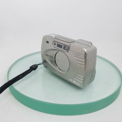 Rare Minolta Vectis 300, Stainless Steel APS Film Camera. FULLY TESTED #7032