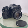 BEAUTIFUL Canon A-1 35mm SLR Camera Body+ FD 50mm f/1.8 FULLY WORKING #6210