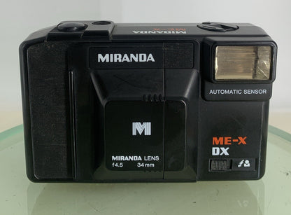 Miranda ME-X DX POINT AND SHOOT FILM CAMERA BLACK GOOD CONDITION TESTED - 7621