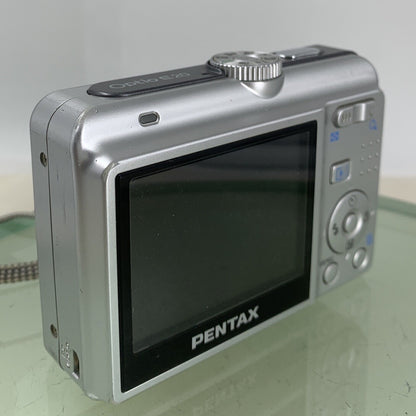 Pentax COMPACT DIGITAL CAMERA Optio E20 6.0MP Silver WITH COVER TESTED - 44