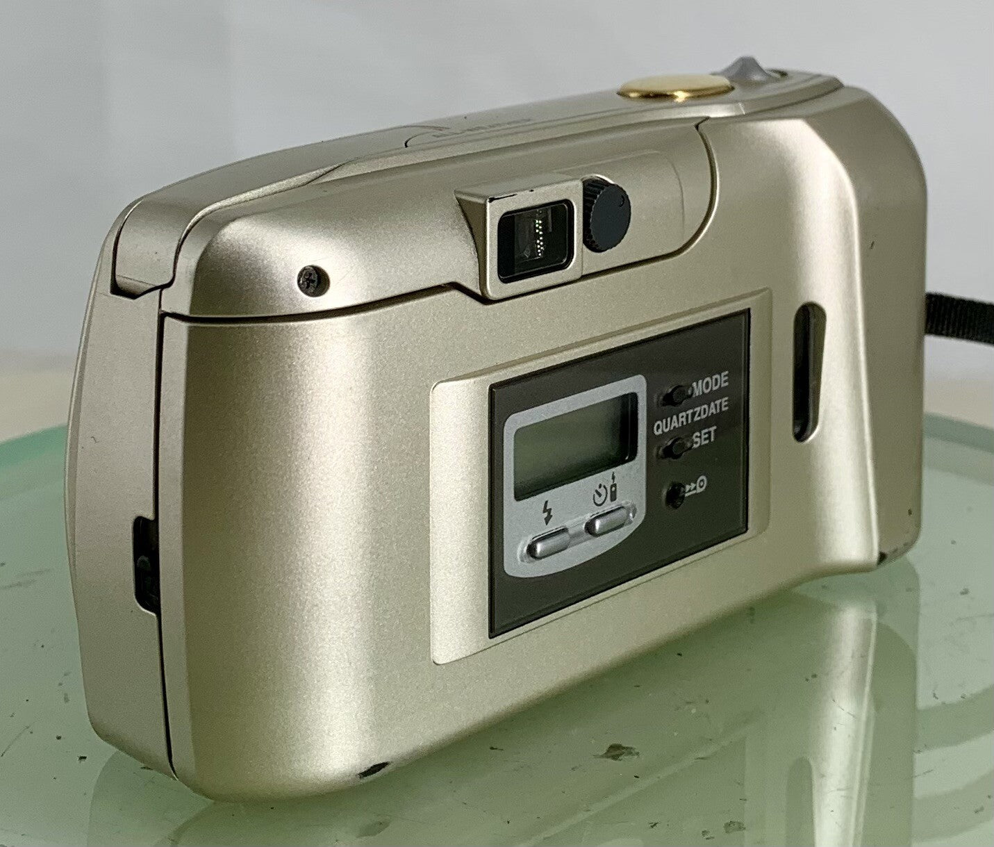 Olympus MJU II Zoom 115 Film Camera 38-115 Lens Manual Point Shoot RARE GOLD 3445