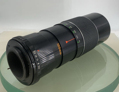 Prinzflex 100-200mm 1: 5.6 Auto Zoom Lens - BLACK PERFECTLY WORKING TESTED - 6313