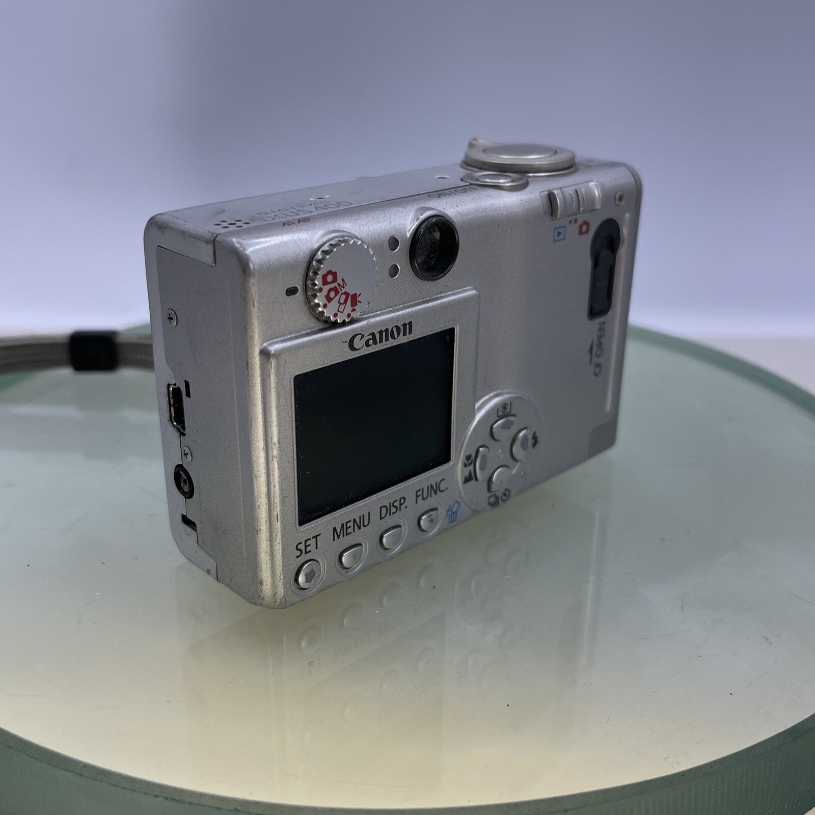 Canon IXUS 400 4.0 Mega Pixels PC1038 Silver Lens Error Nocharger Nobattery #5443