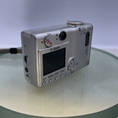 Canon IXUS 400 4.0 Mega Pixels PC1038 Silver Lens Error Nocharger Nobattery #5443