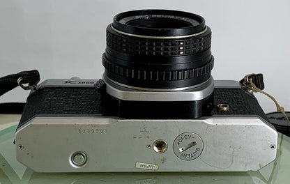 Pentax K1000 35mm SLR Film Camera+SMC Pentax-M 50mm F2 Lens TESTED METER WORK1608