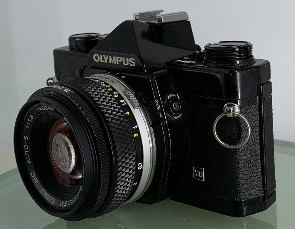 Olympus OM-1 MD BLACK B35mm SLR Film Camera & Olympus ZUIKO  50mm f1.8 Lens ++++6