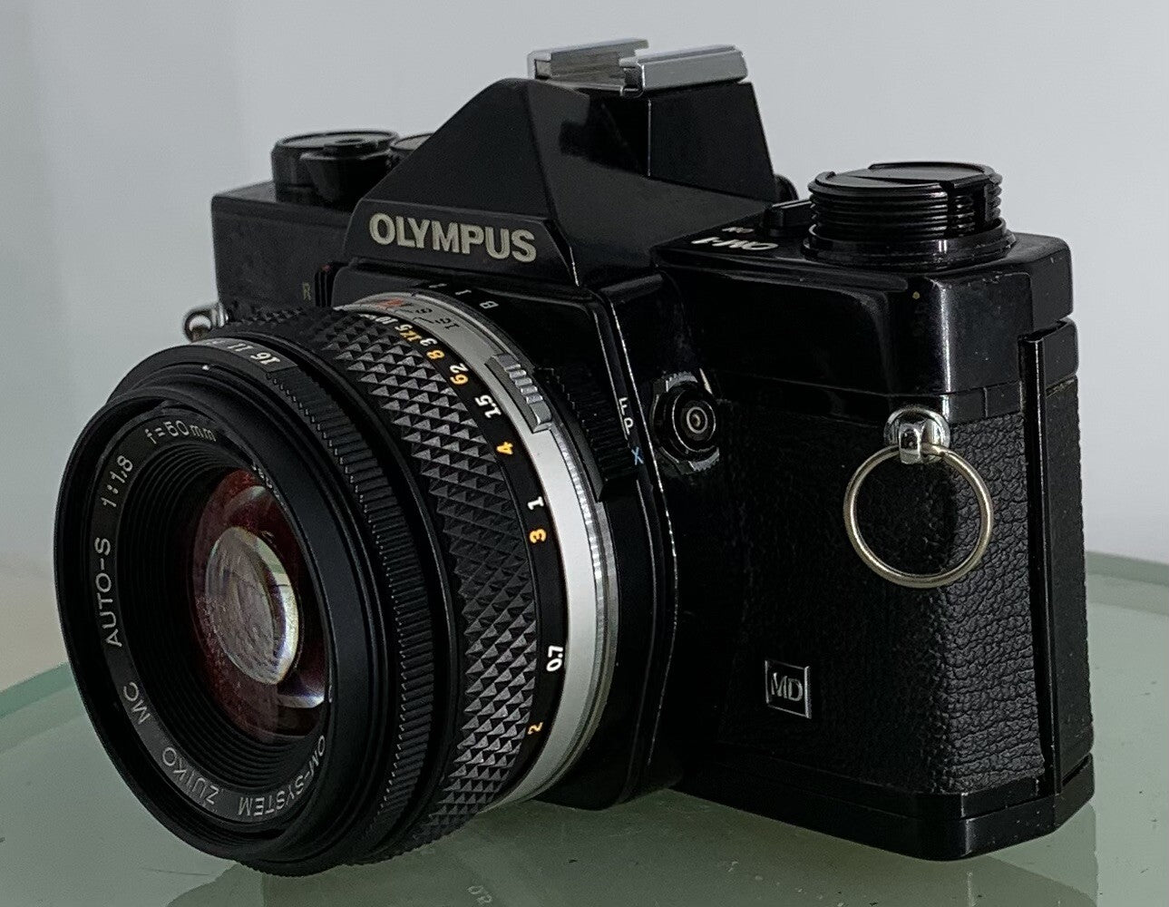 Olympus OM-1 MD BLACK B35mm SLR Film Camera & Olympus ZUIKO  50mm f1.8 Lens ++++6