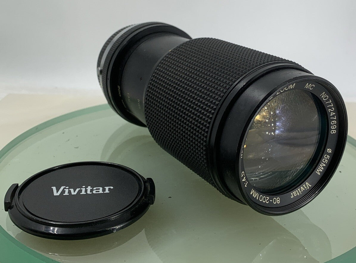 OLYMPUS Vivitar 80-200mm F/4 Macro Focusing Zoom Lens - BLACK TESTED - 7341