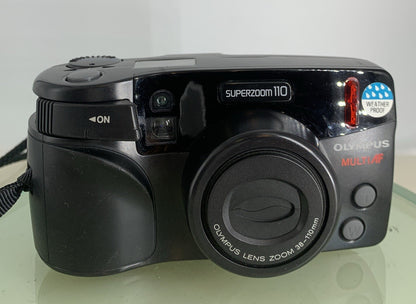 Olympus Superzoom 110 MULTI AF BLACK POINT AND SHOOT FILM CAMERA TESTED - 8071
