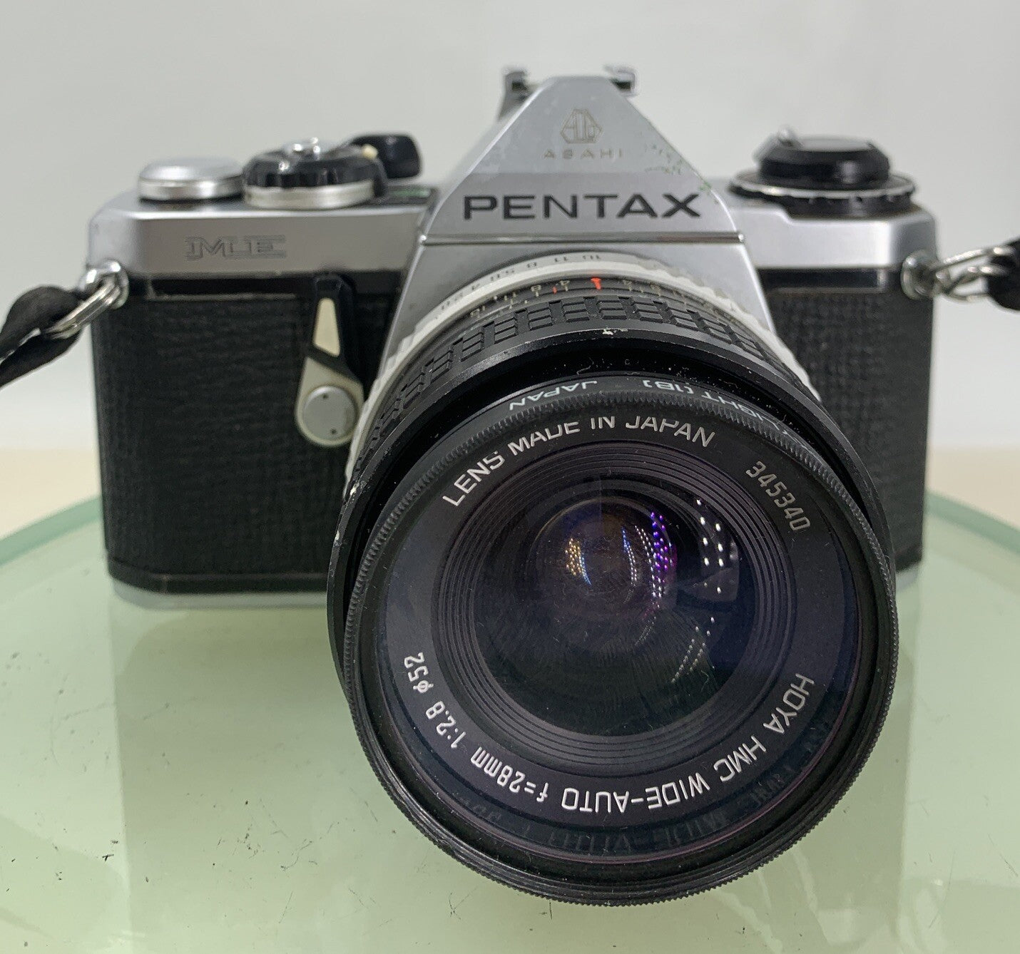 ASAHI PENTAX ME FAST COMPACT VINTAGE SLR FILM CAMERA + 28MM LENS TESTED - 3351
