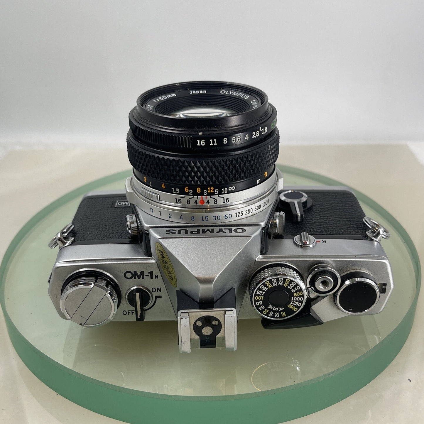 Olympus OM-1N MD 35mm Film SLR Manual Camera with Olympus 50/1.8 Zuiko Lens #7637