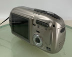 Praktica DCZ 4.4 DIGITAL CAMERA 4.0 MP SILVER DISPLAY GLASS BROKEN TESTED - 4496