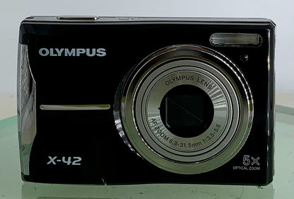 Olympus X-42 Digital Camera 5x Zoom 12MP+Instructions+Box+Case+Cables+Tested-3541