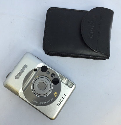 Canon IXUS L1 APS compact film camera in silver. + original case,FULLY TESTED3190