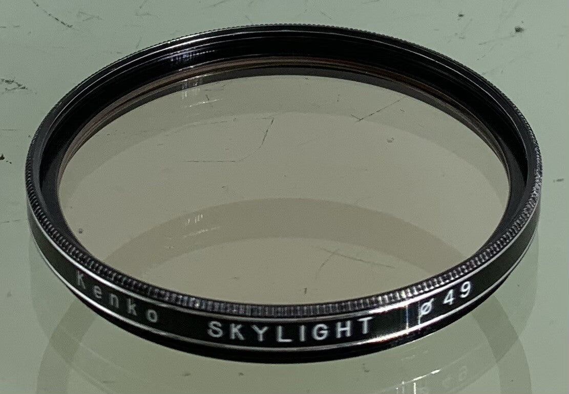Kenko Skylight 49mm Filter For Camera Lens+Clean+Good Condition-6710