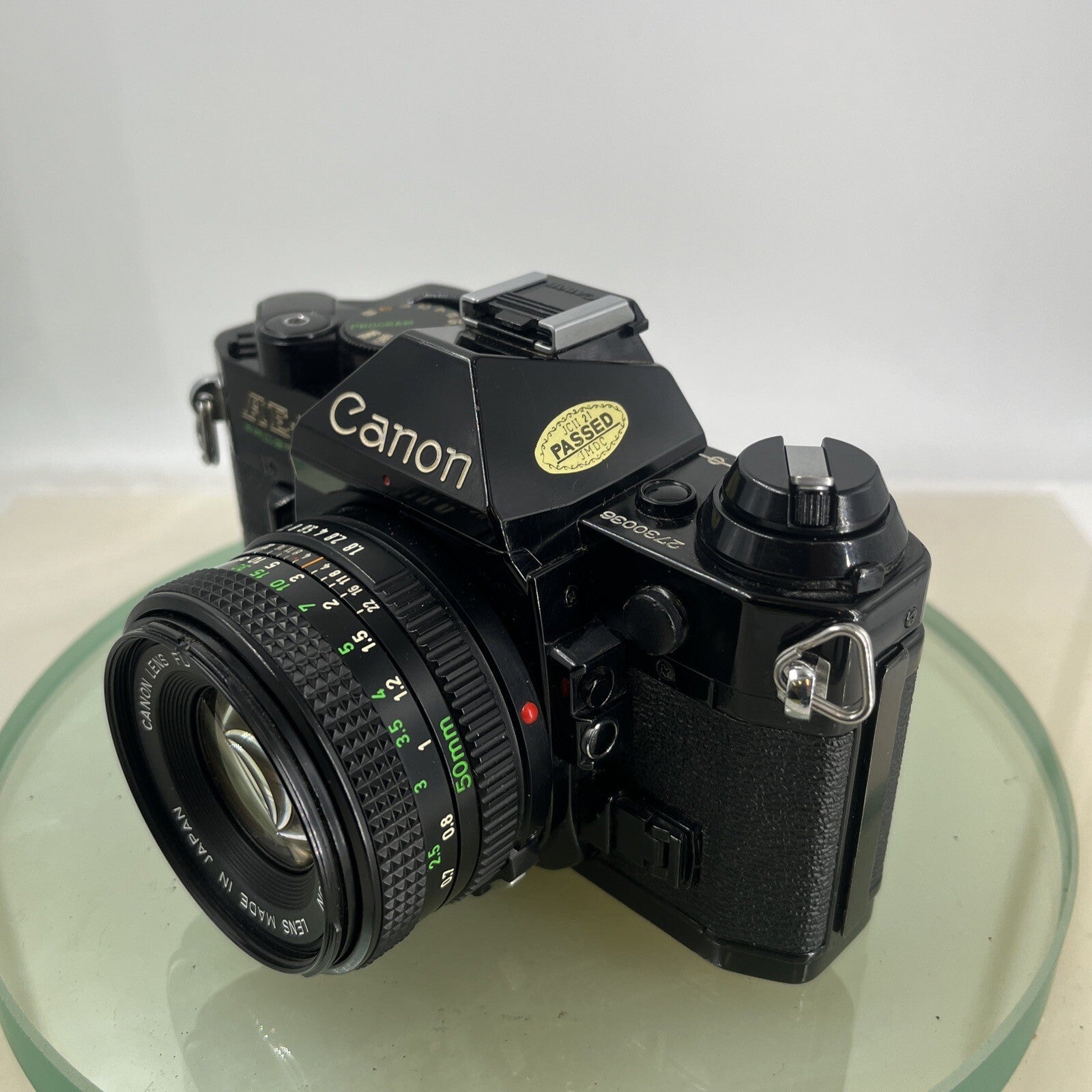 Canon AE-1 Program 35mm SLR Film Manual Camera BLACK+Canon 50mm F/1.8 FD Lens8825