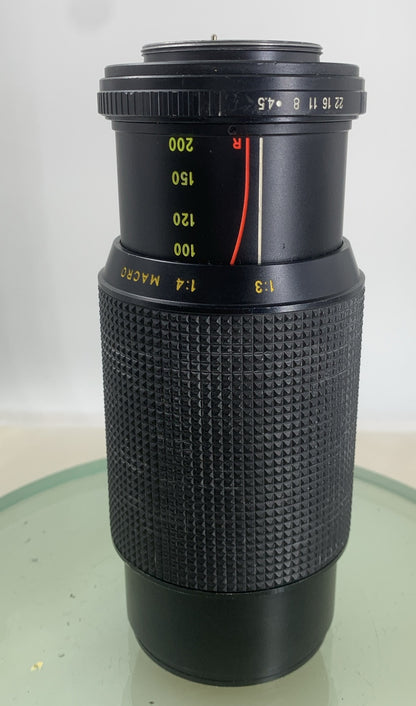 HANIMEX Auto Zoom C-MACRO 80-200 f4.5 Lens Pentax mount BLACK TESTED - 7206