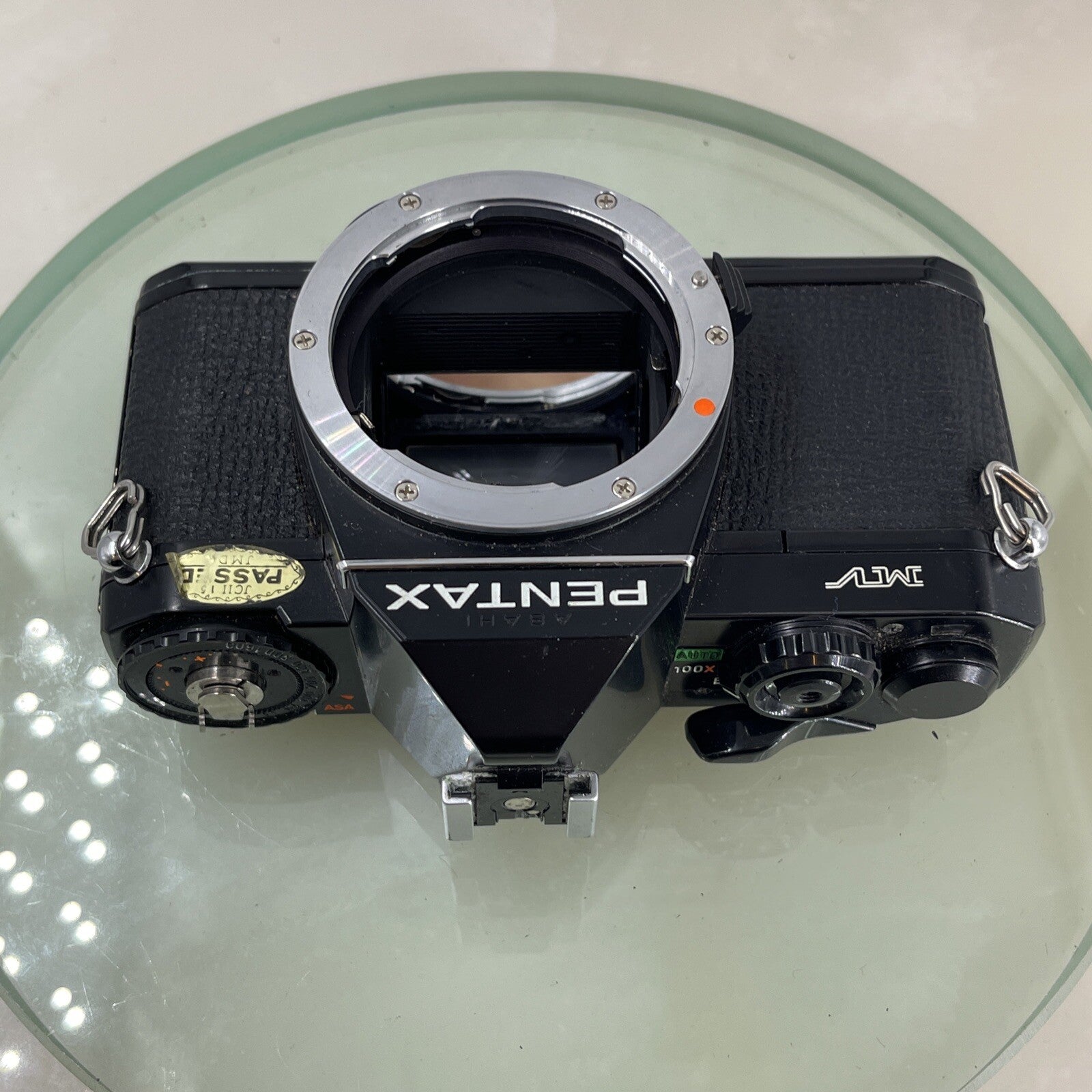 Pentax MV SLR FILM CAMERA + SMC Pentax-A 50mm F/1.7 Lens+CASE  WORKING TESTED6088