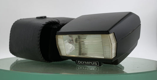 Olympus T20 Shoe Mount Flash for CAMERA EXTENDED BLACK WITH COVER TESTED - 9600