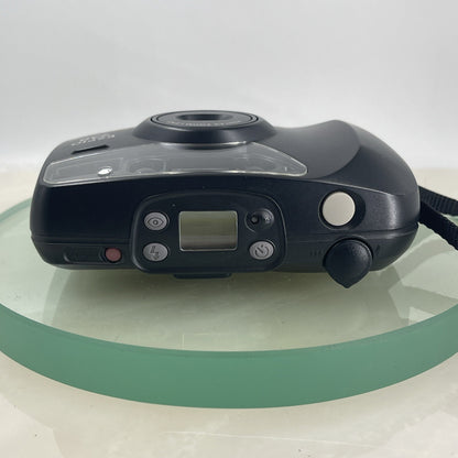 Pentax Espio 738 35mm Film Point and Shoot Camera Black Tested #6916