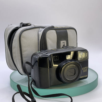 Pentax Espio 110 Compact Film Camera 38-110mm Point & Shoot Lens With Case #5350