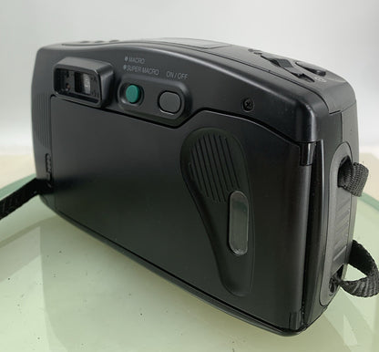 Samsung AF Zoom 105S 35mm POINT AND SHOOT FILM CAMERA SILVER+ COVER TESTED - 4476