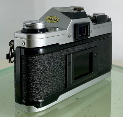 Canon AE-1 Silver Meter works 35mm SLR Film Camera Body Only BOXED Near MINT #355