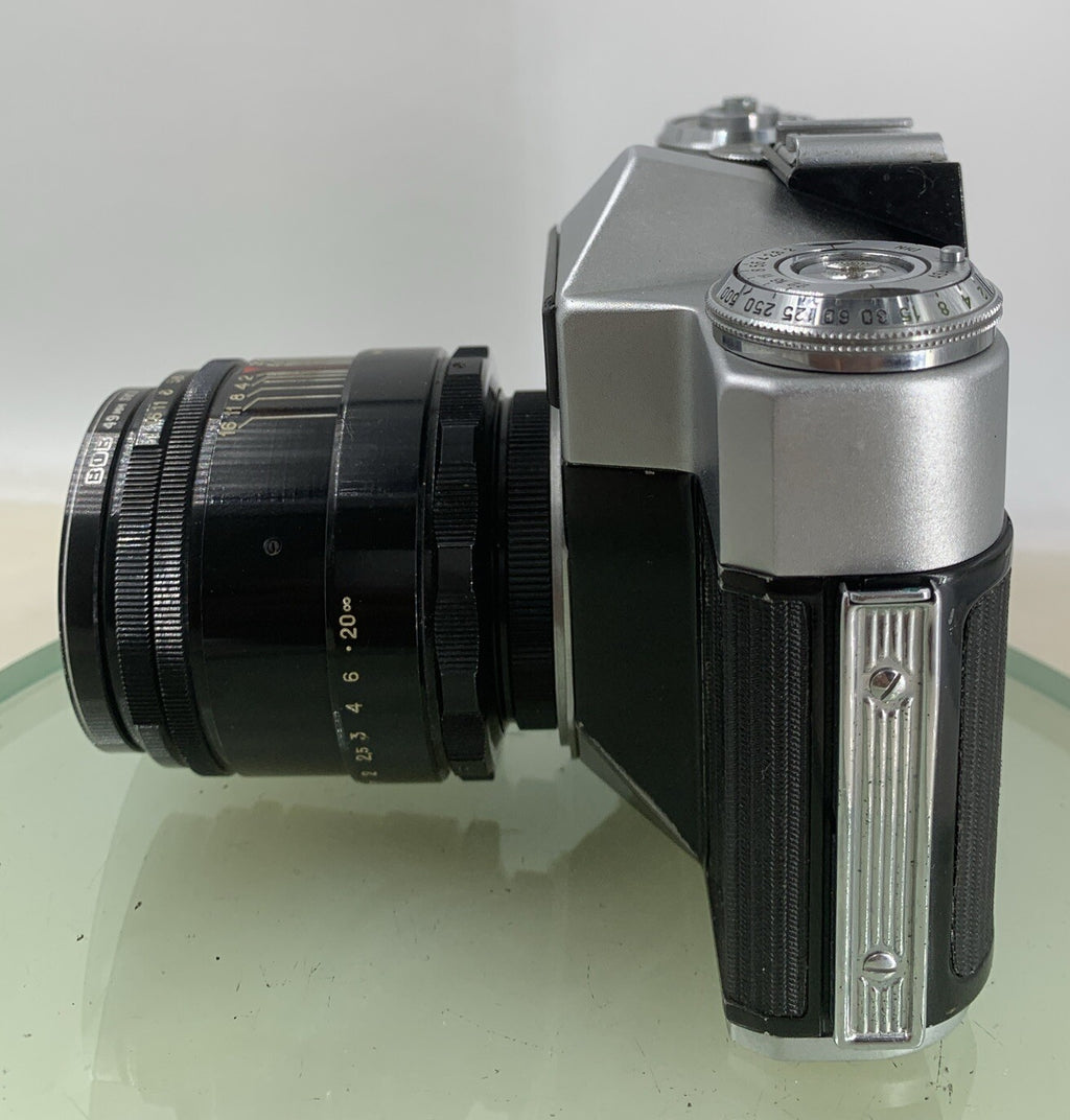 Very Rare ZENIT E VINTAGE POINT AND SHOOT FILM CAMERA SILVER TESTED - 1463