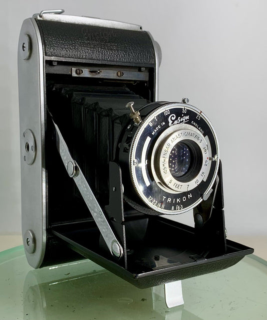 Ensign Ranger ll, c1951, Working 6X6 Folding Film Camera, Very Clean #200